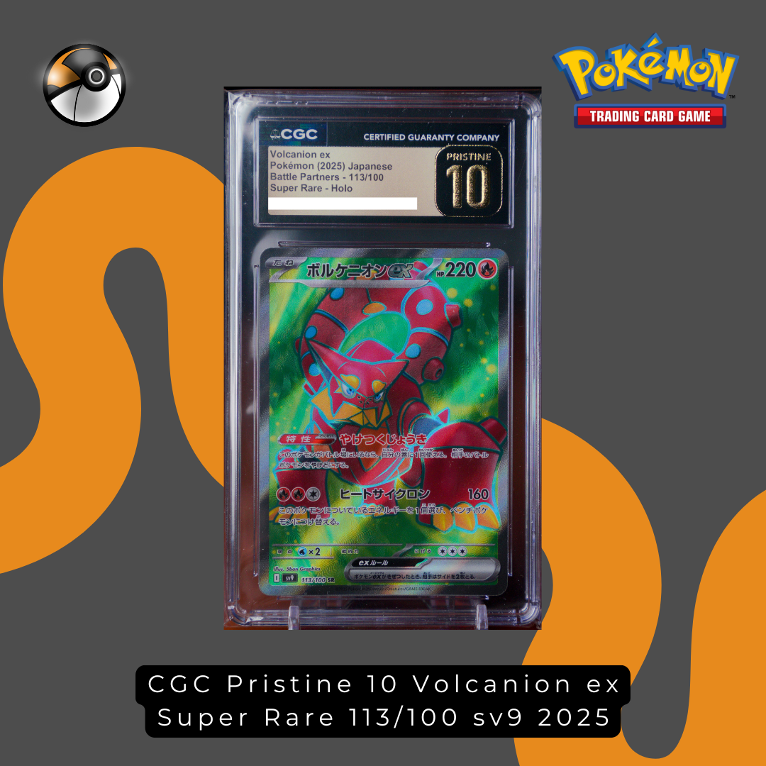 CGC Pristine 10 Volcanion ex Super Rare 113/100 sv9 2025