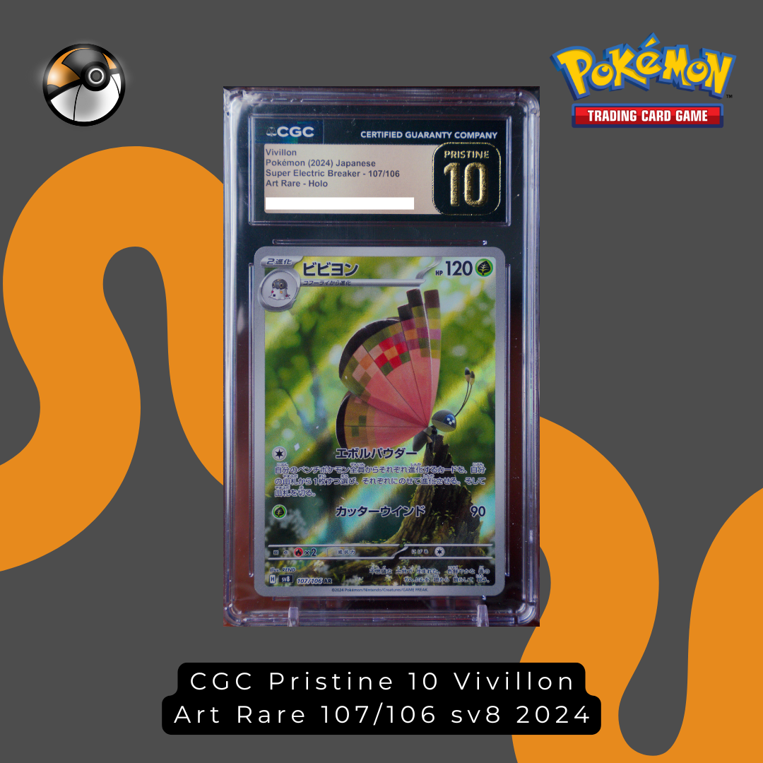 CGC Pristine 10 Vivillon Art Rare 107/106 sv8 2024