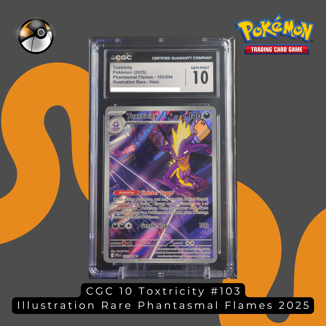 CGC 10 Toxtricity #103 Illustration Rare Phantasmal Flames 2025