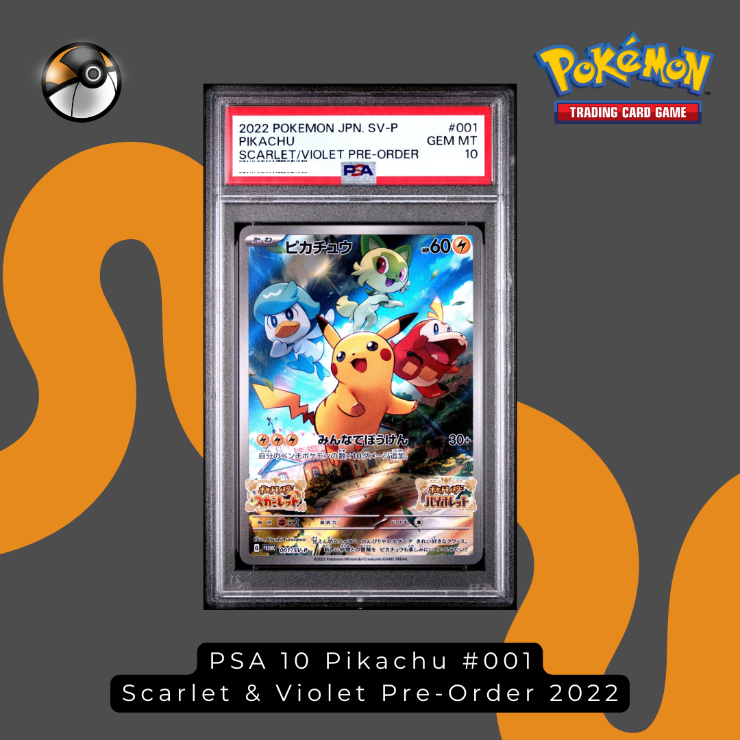 PSA 10 Pikachu #001 Scarlet & Violet Pre-Order 2022