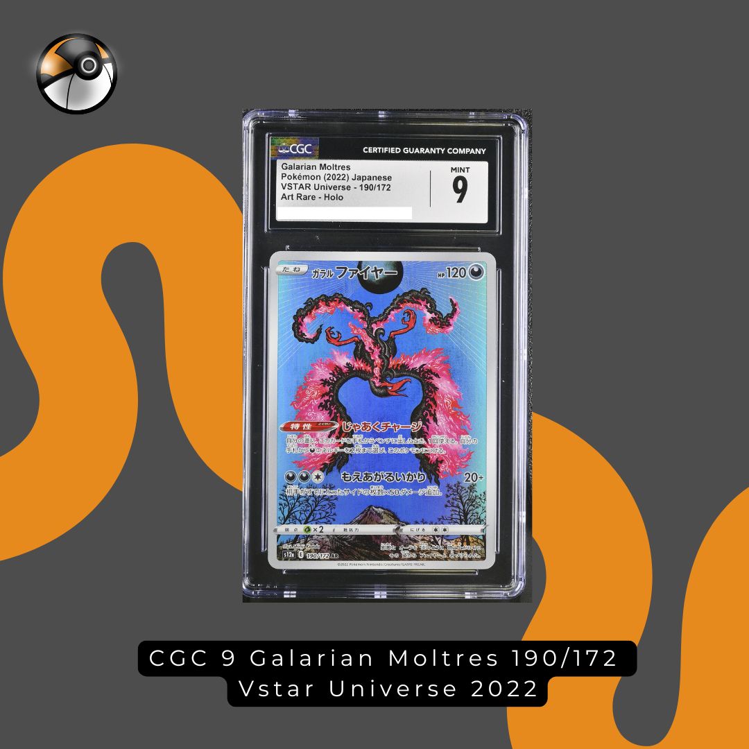 CGC 9 Galarian Moltres 190/172  Vstar Universe 2022