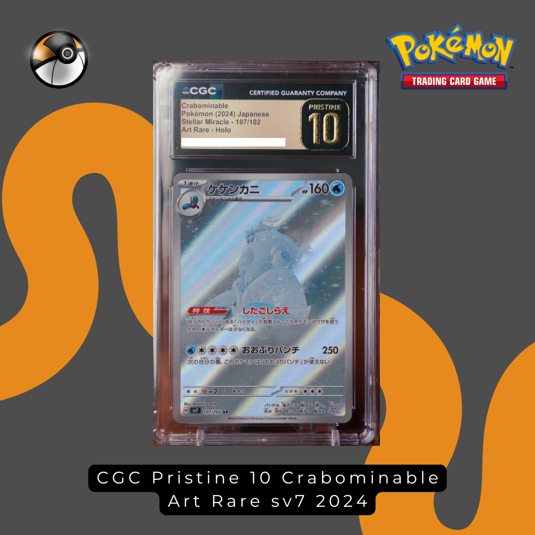 CGC Pristine 10 Crabominable Art Rare sv7 2024