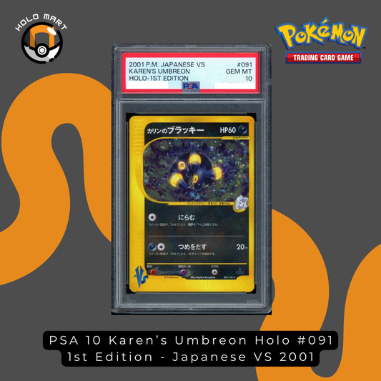 PSA 10 Karen’s Umbreon Holo #091 - 1st Edition - Japanese VS 2001