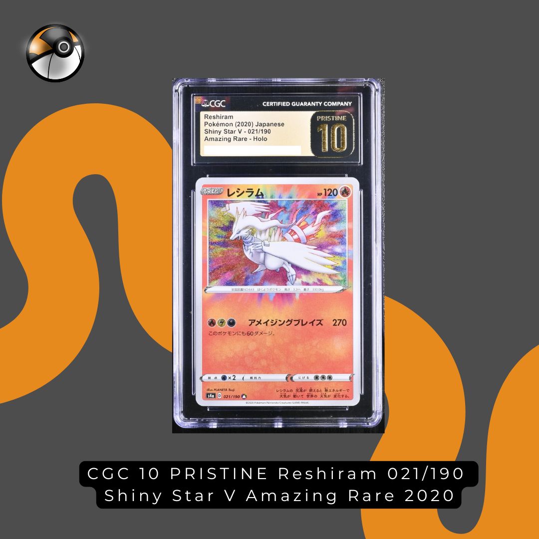 CGC 10 PRISTINE Reshiram 021/190  Shiny Star V Amazing Rare 2020