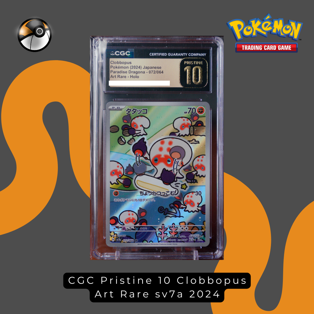 CGC Pristine 10 Clobbopus Art Rare sv7a 2024