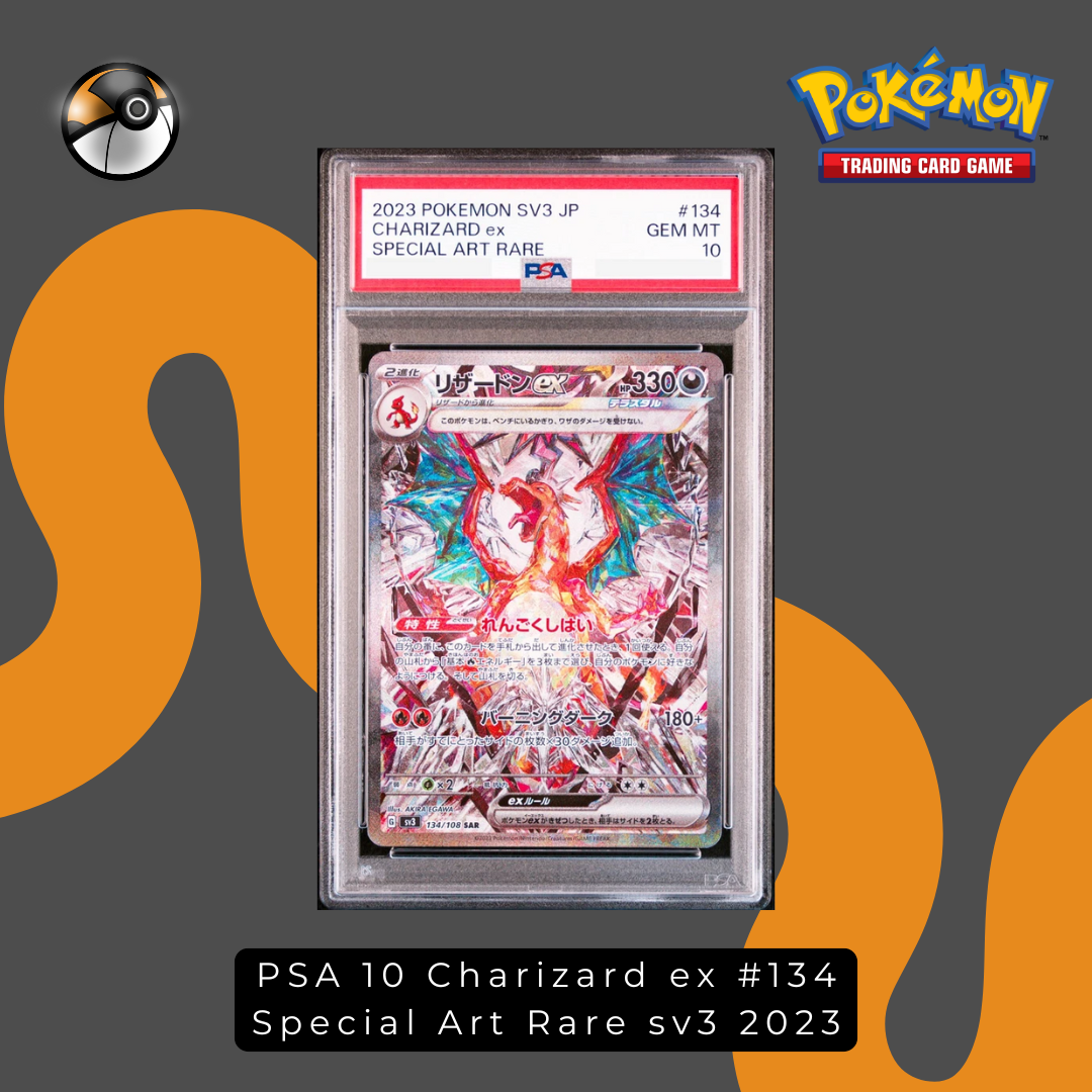 PSA 10 Charizard ex #134 Special Art Rare sv3 2023
