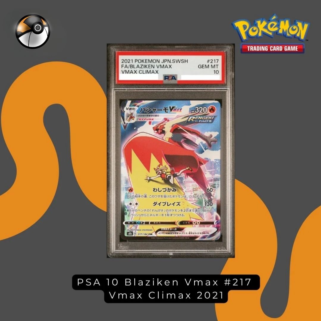 PSA 10 Blaziken Vmax #217 Vmax Climax 2021