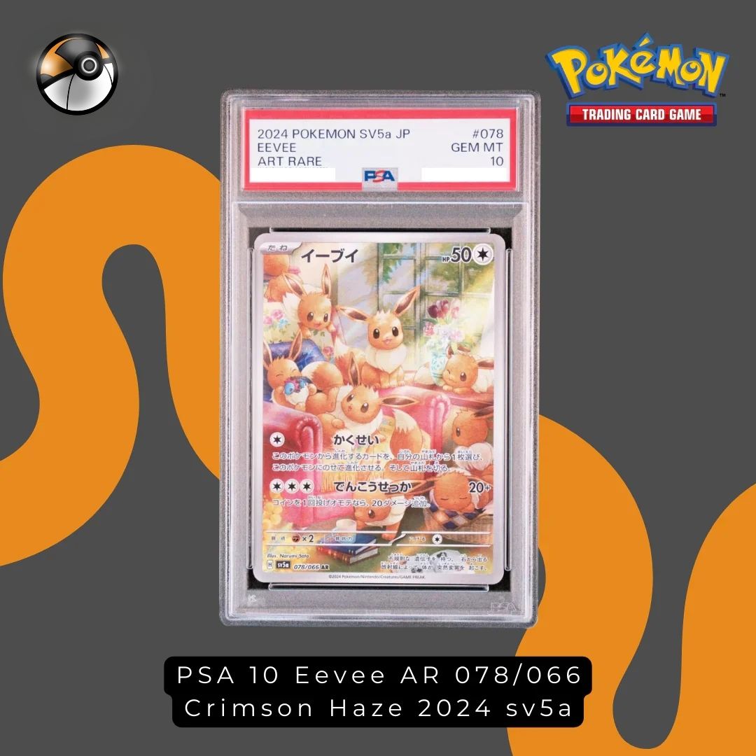 PSA 10 Eevee #078 Art Rare sv5a
