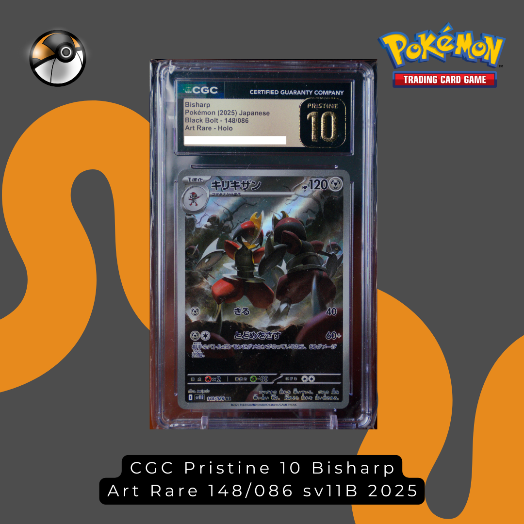 CGC Pristine 10 Bisharp Art Rare 148/086 sv11B 2025