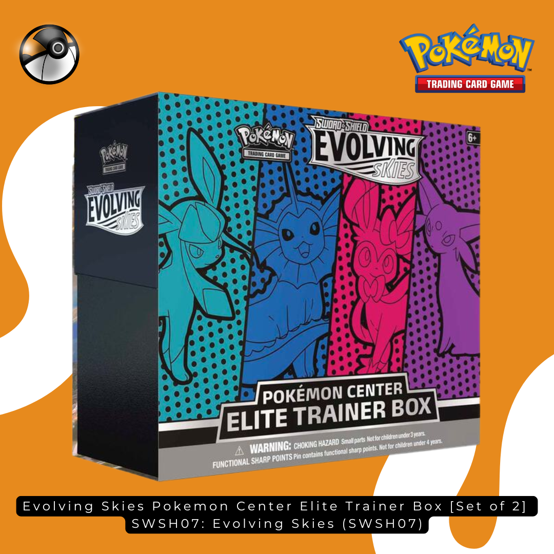 Evolving Skies Pokemon Center Elite Trainer Box [Set of 2] (Exclusive) - SWSH07: Evolving Skies (SWSH07)