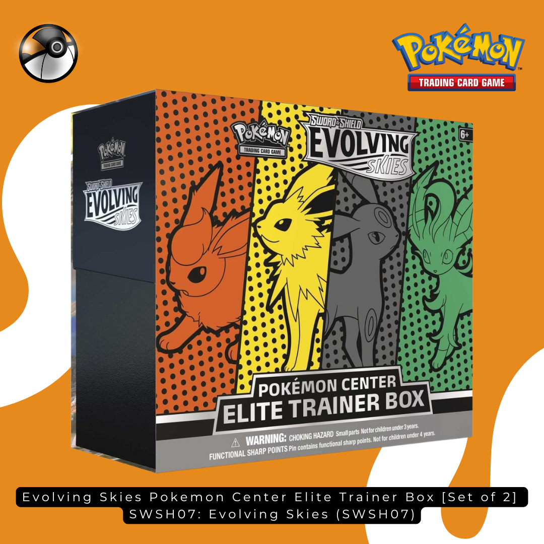 Evolving Skies Pokemon Center Elite Trainer Box [Set of 2] (Exclusive) - SWSH07: Evolving Skies (SWSH07)