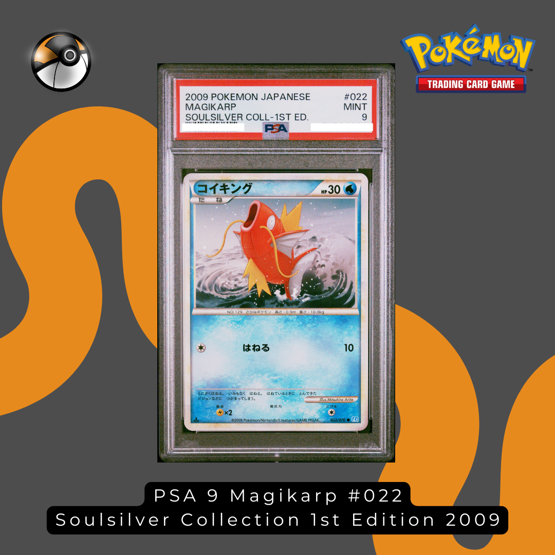 PSA 9 Magikarp #022 Soulsilver Collection 1st Edition 2009