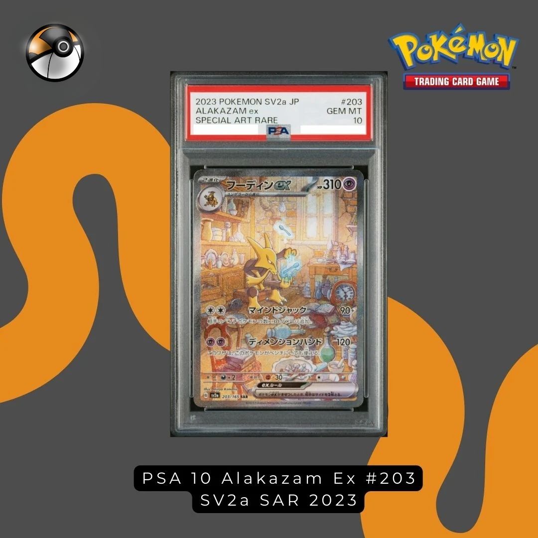 PSA 10 Alakazam Ex #203 SV2a SAR 2023