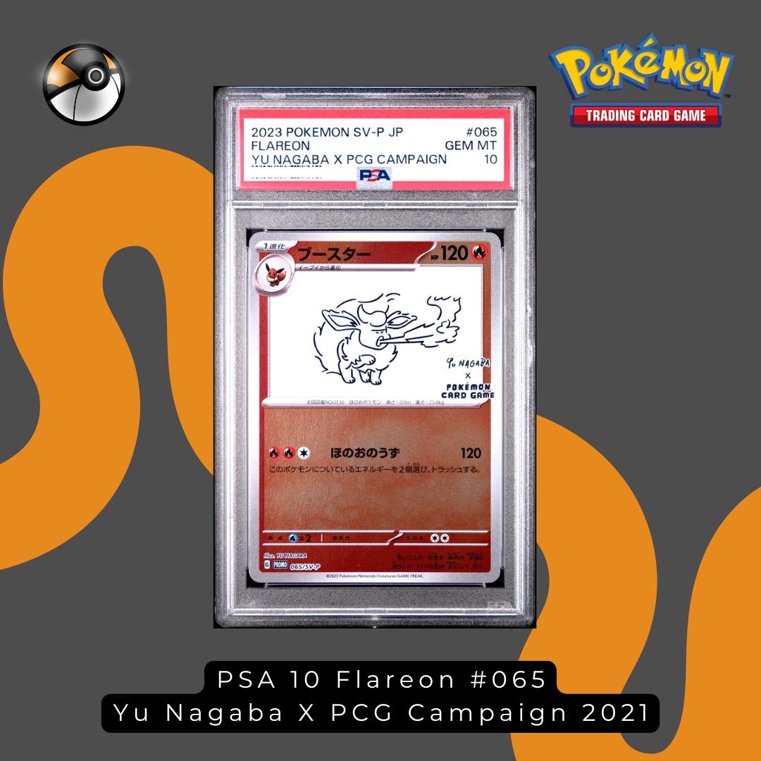 PSA 10 Flareon #065 Yu Nagaba X PCG Campaign 2021