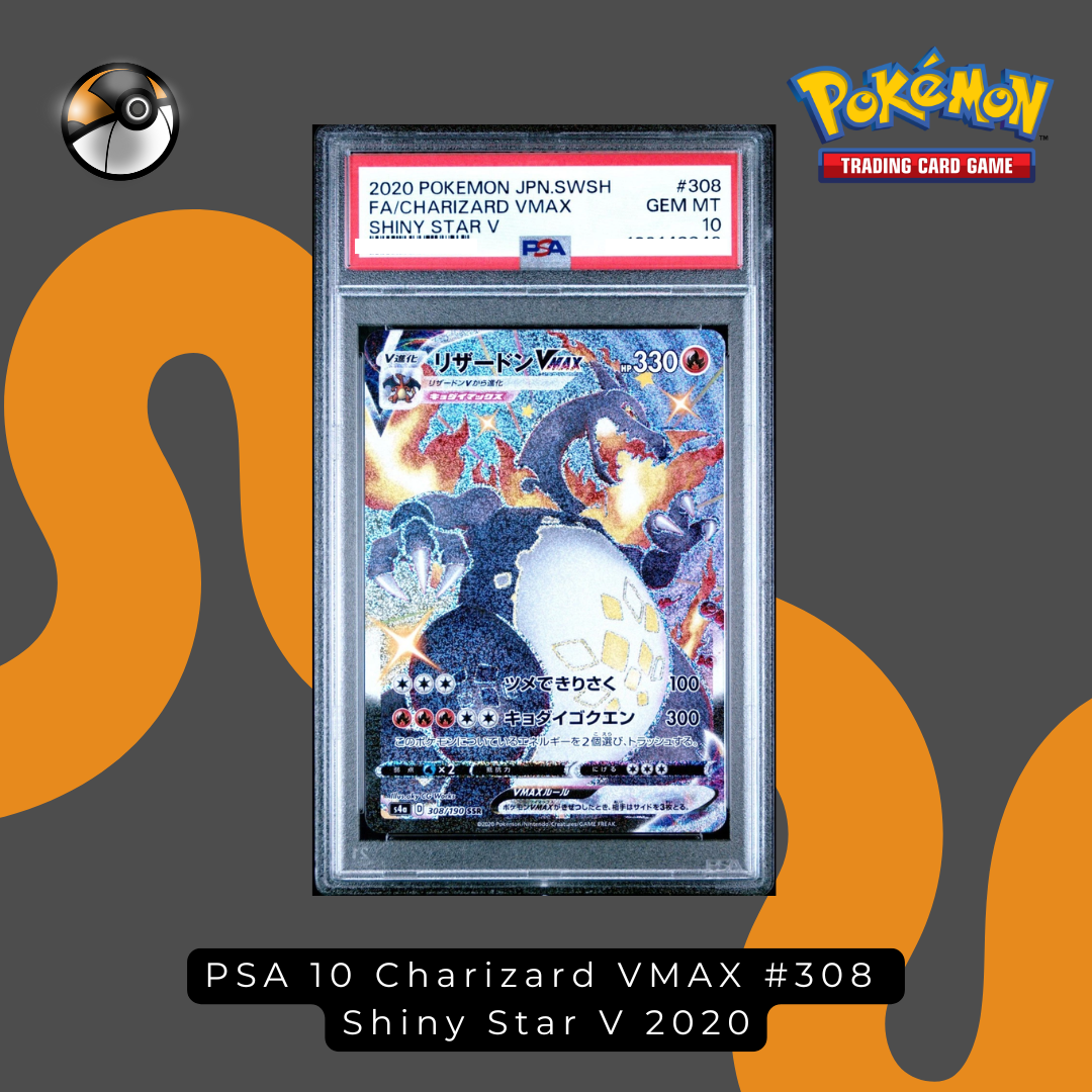 PSA 10 Charizard VMAX #308  Shiny Star V 2020
