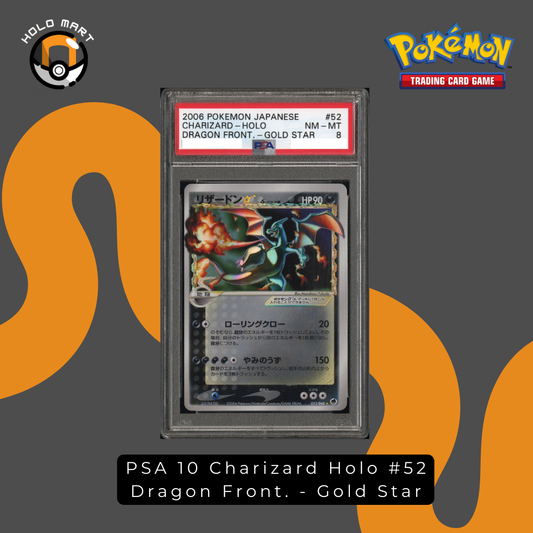 PSA 8 Charizard Holo #52 - Dragon Front. - Gold Star