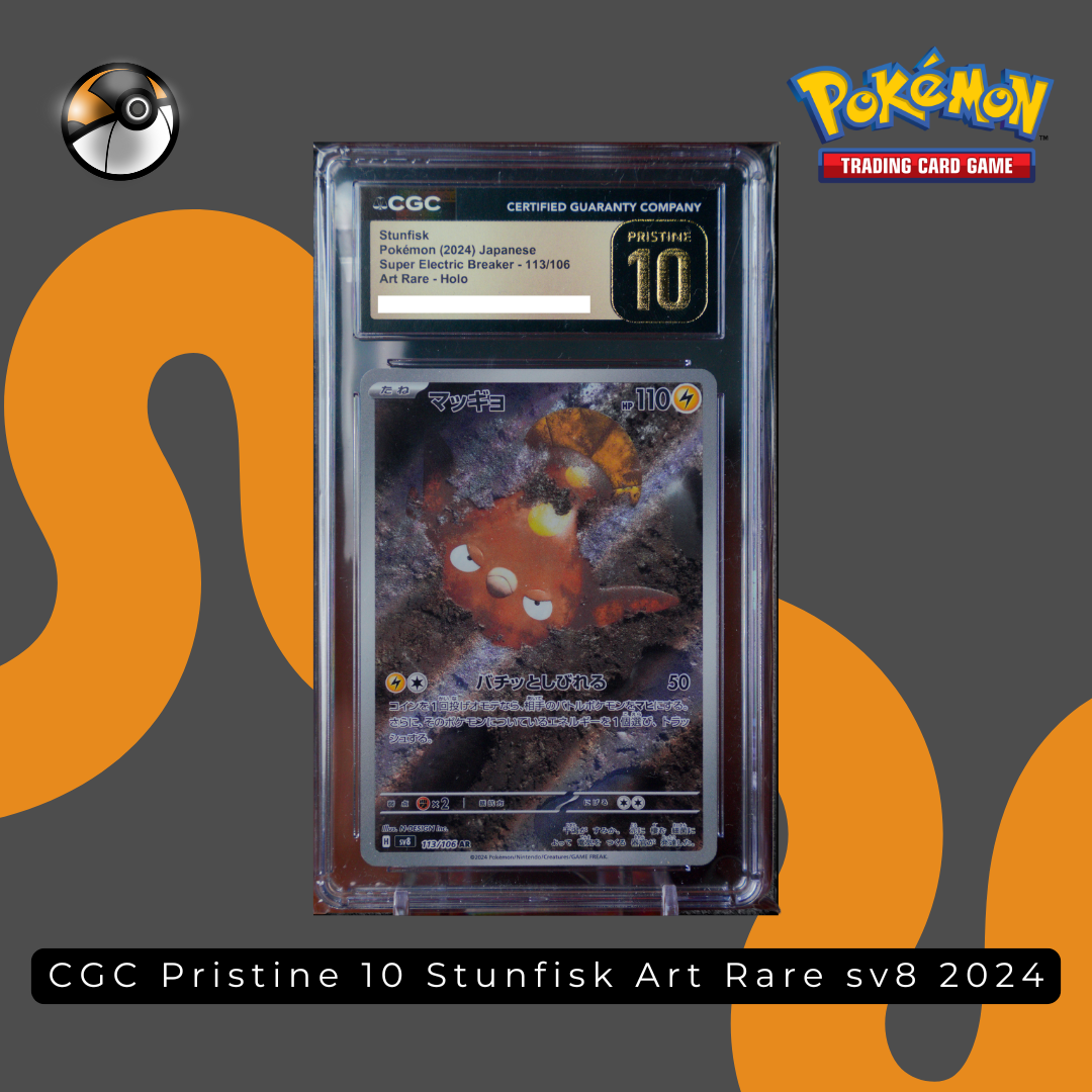 CGC Pristine 10 Stunfisk Art Rare sv8 2024