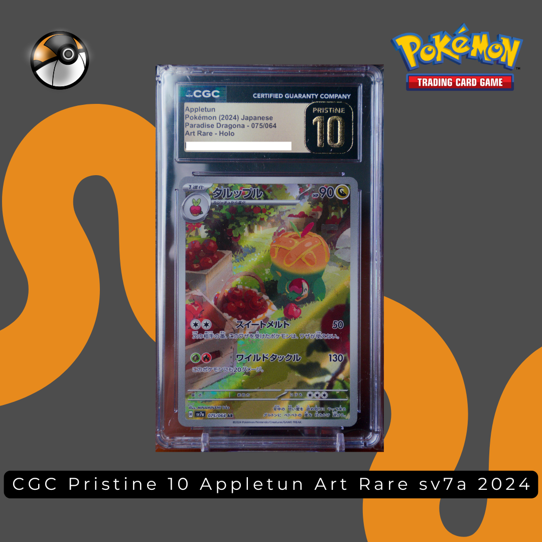 CGC Pristine 10 Appletun Art Rare sv7a 2024