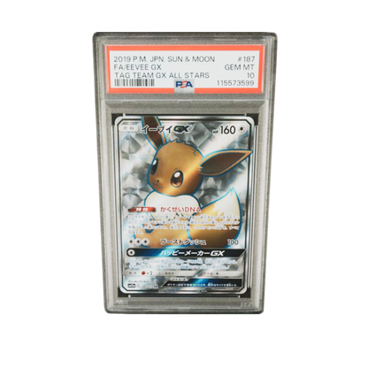 PSA 10 Eevee GX #187 Tag Team GX All Stars 2019