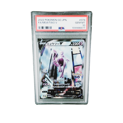 PSA 10 Mewtwo V #074 Pokemon GO Japanese 2022