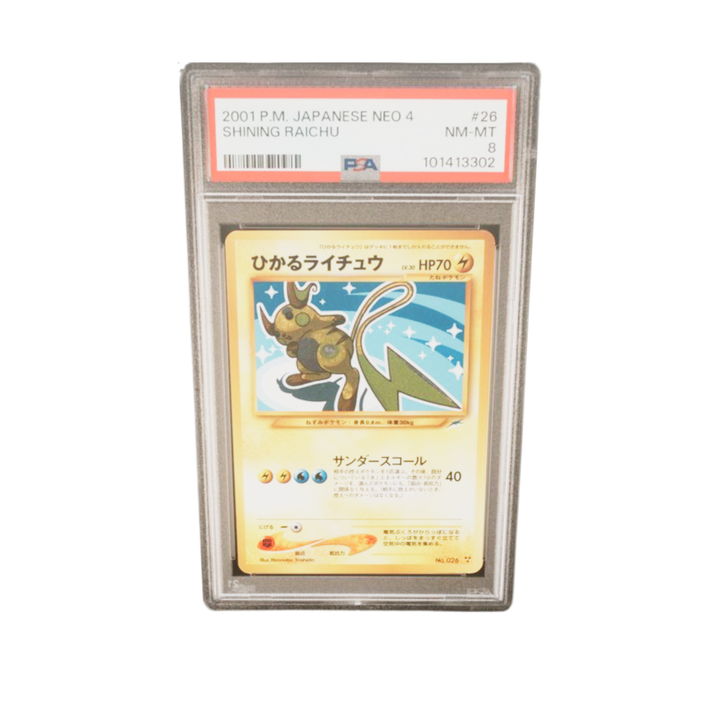 PSA 8 Shining Raichu #26 Neo 4 2001